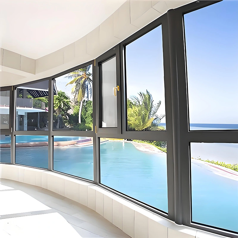 پنجره های بازشو به سمت داخل آلیاژ آلومینیوم