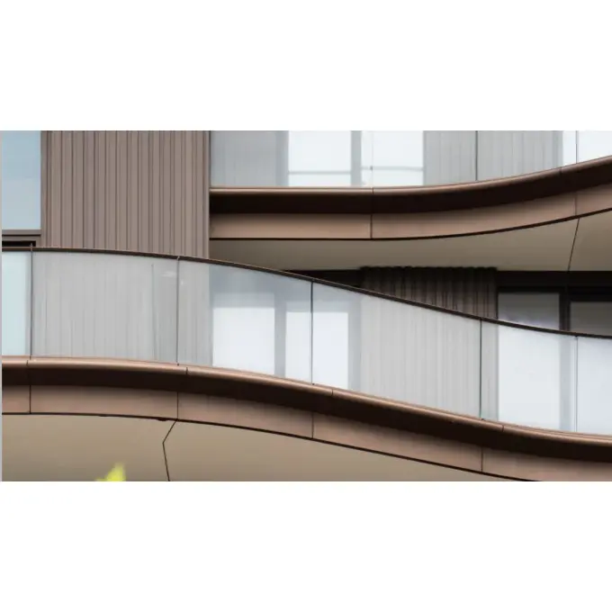 شیشه ای شکل برای نرده